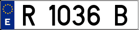 Trailer License Plate
